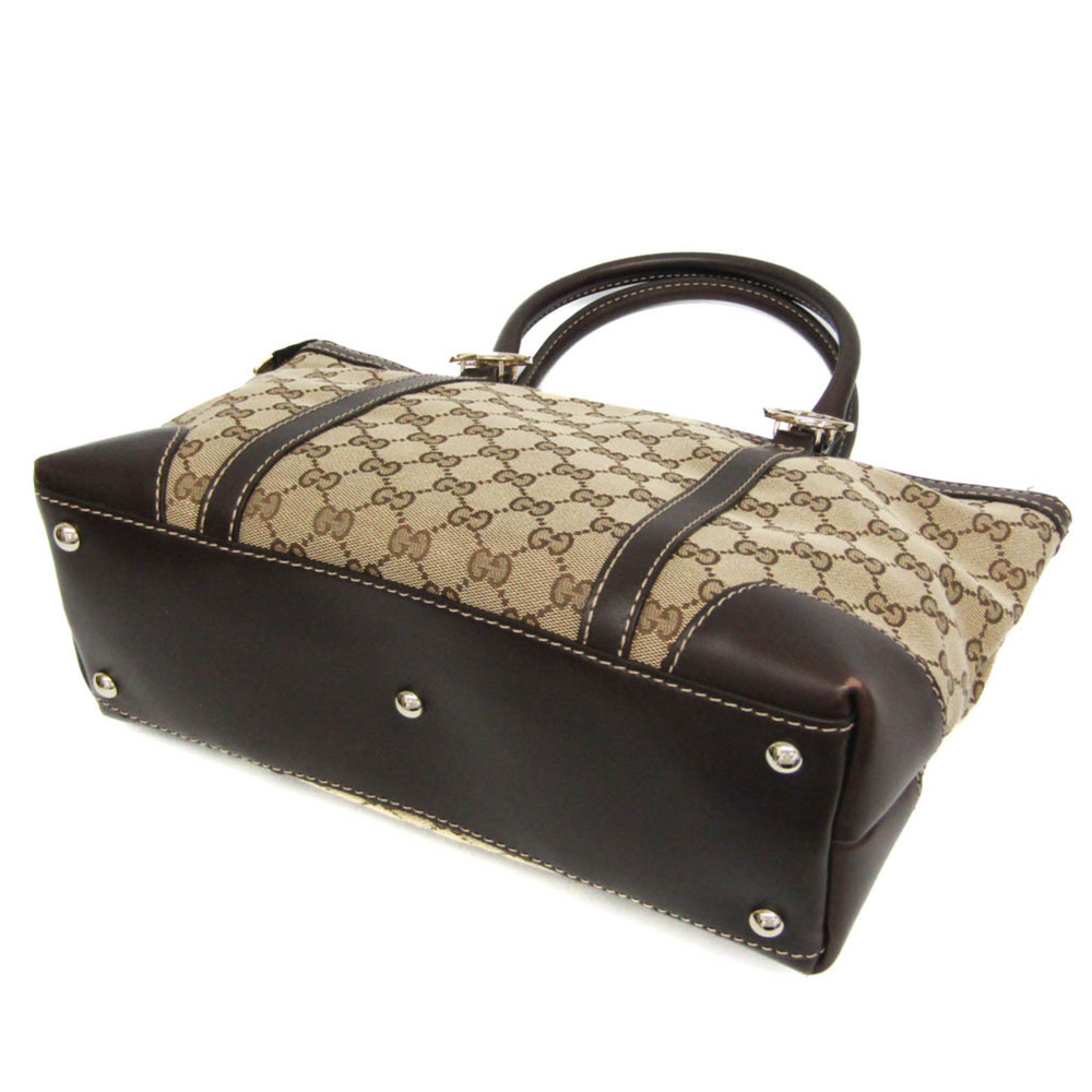 GUCCI Brown Leather Tote Bag - Picture 3 of 16